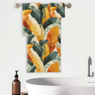 Motif Bohème Tropical Tons Terreux