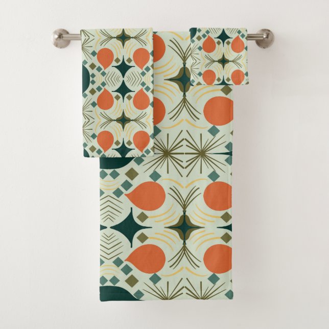 Motif Boho géométrique de la menthe de diamant (En situation)