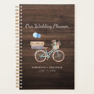 Motif bois rustique Vélo vintage Élégant Mariage