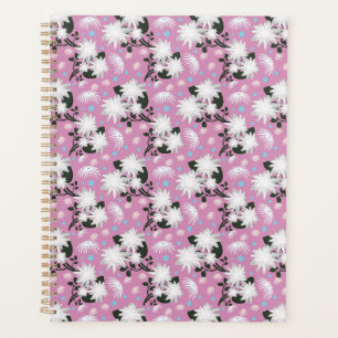 Motif botanique floral blanc élégant
