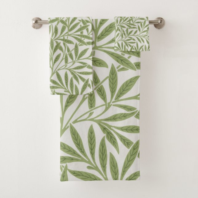 Motif botanique floral vert de William Morris (En situation)