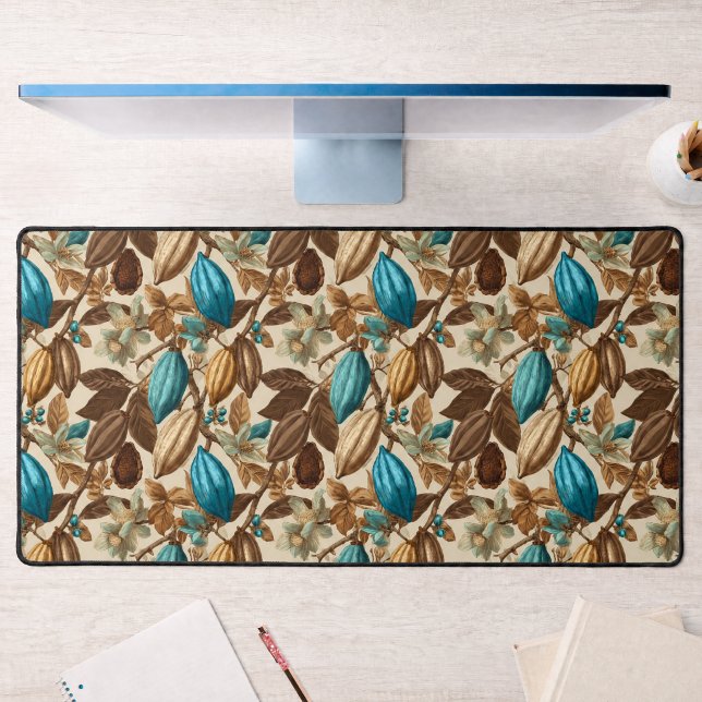 Motif botanique turquoise Cacao  (Créateur téléchargé)