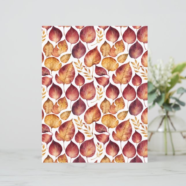 Motif Bourgogne et feuille d'or (Debout devant)