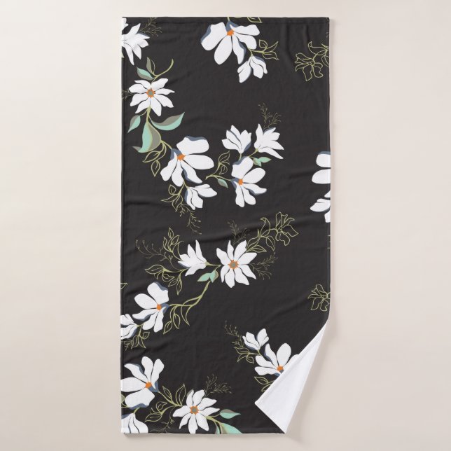 Motif brillant Magnolia (Serviette de bain)