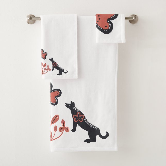 Motif Brown et rose et scandinave (En situation)