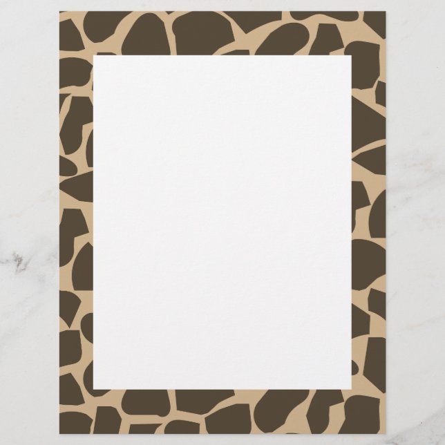 Motif Brown Giraffe Imprimer (Devant)