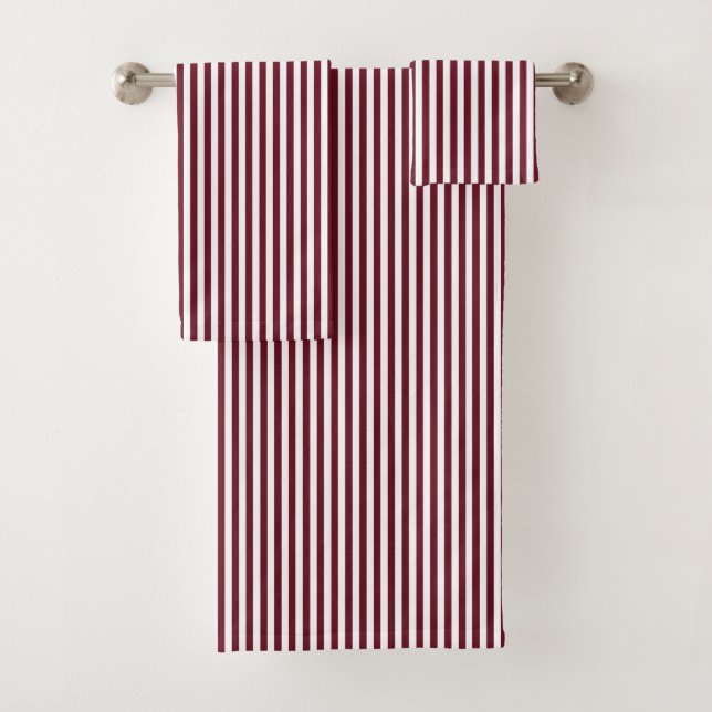 Motif Burgundy et White Stripes (En situation)