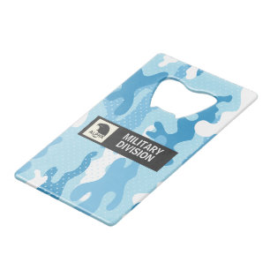 Motif camouflage bleu clair à pois
