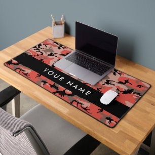Motif camouflage rouge et marron Personnalisez vot