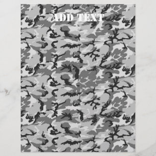 Motif Camouflage urbain - Noir & Gris