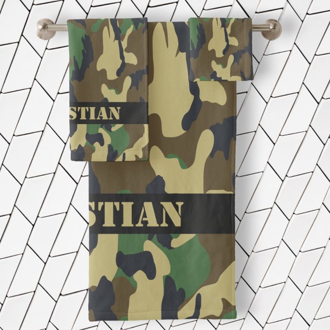 Motif Camouflé Vert Militaire Personnalisé (Créateur téléchargé)