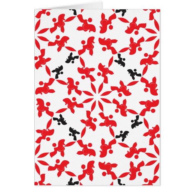 Motif caniche rouge (Devant)