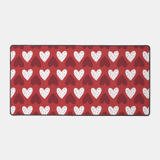 Motif cardiaque avec graines de fraise (Recto)