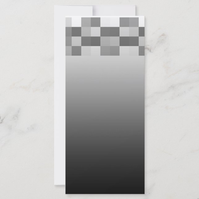 Motif Carré gris, noir et blanc. (Devant)