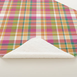 Motif Carré rétro Vintage Tartan Plaid