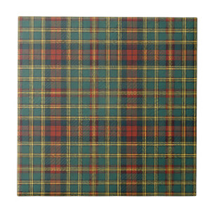 Motif carreau tartan écossais rouge et vert classi
