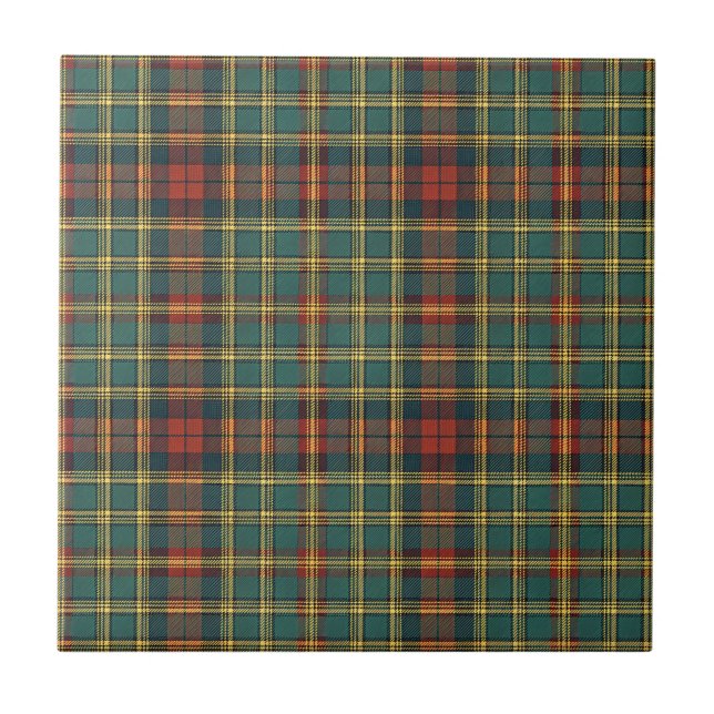 Motif carreau tartan écossais rouge et vert classi (Devant)
