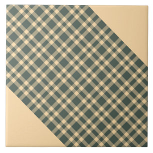 Motif carreaux jaune vert