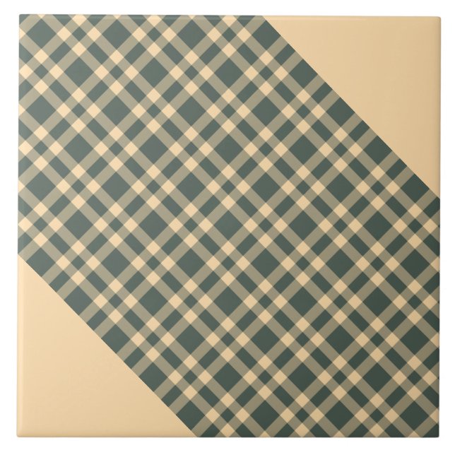 Motif carreaux jaune vert (Devant)