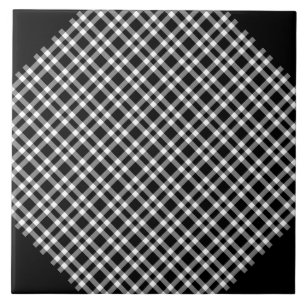 Motif carreaux noir blanc