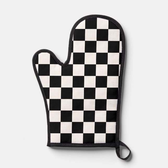 Motif carreaux noir et blanc classique (Recto)