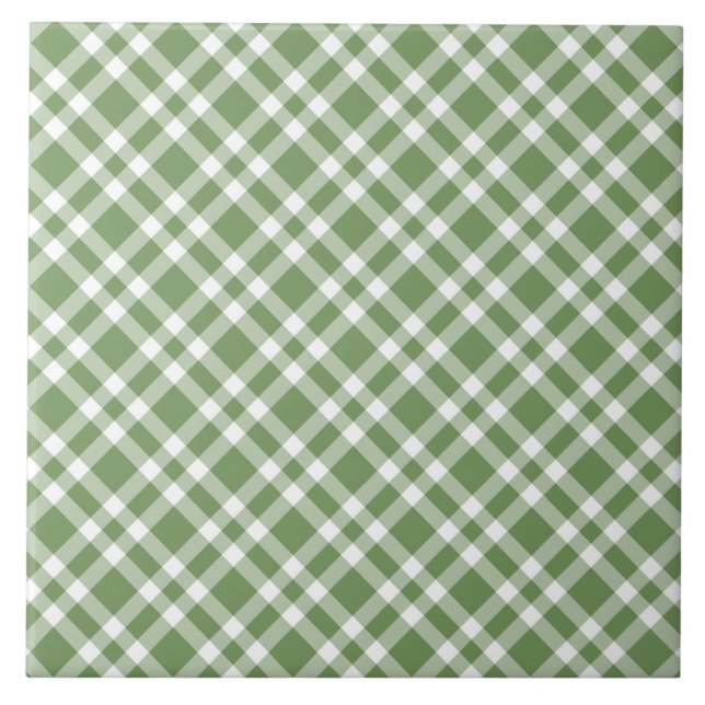 Motif carreaux vert blanc (Devant)