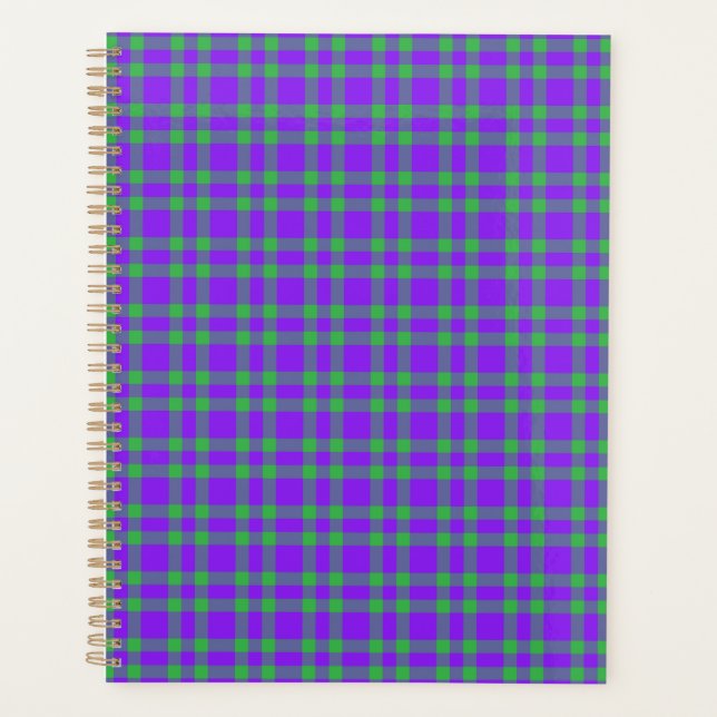 Motif carreaux vert et violet (Devant)