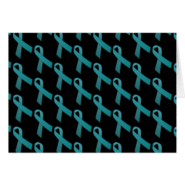 Motif Carrelé de rubans turquoises (Devant horizontal)