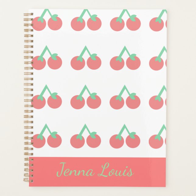 Motif Cerises Roses  (Devant)