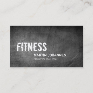 Motif Chalkboard Personal Trainer Carte de visite