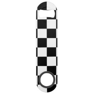 Motif Checkered noir et blanc