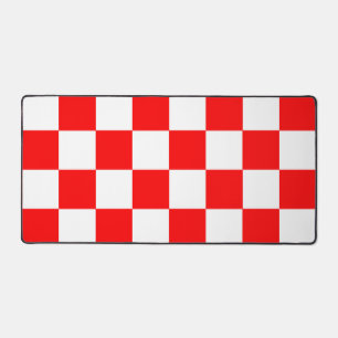 Motif chèque À damiers blanc rouge