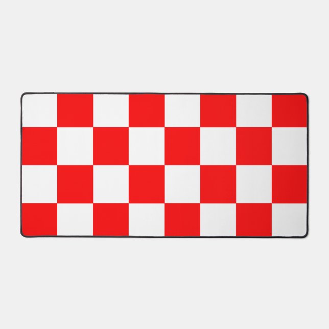 Motif chèque À damiers blanc rouge (Recto)