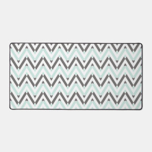 Motif Chevron Gray Blanc Géométrique Mint