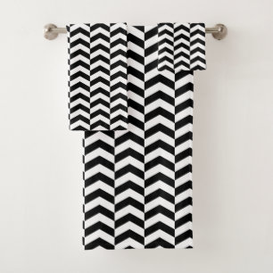 Motif Chevron noir et blanc