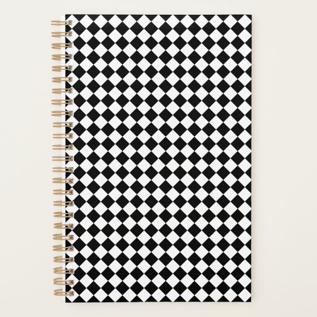 Motif Chevron Noir et Blanc Uni Petit (Devant)