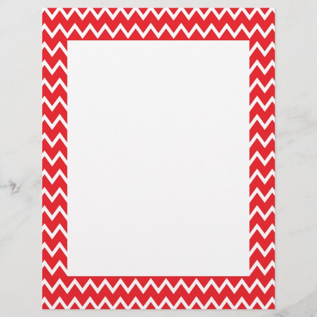 Motif Chevron rouge et blanc (Devant)