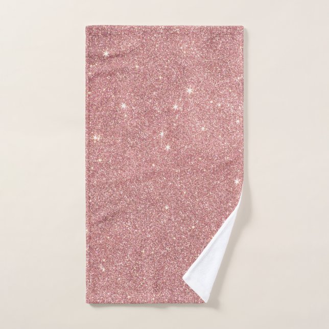 Motif chic de parties scintillantes de Faux de (Serviette à main)