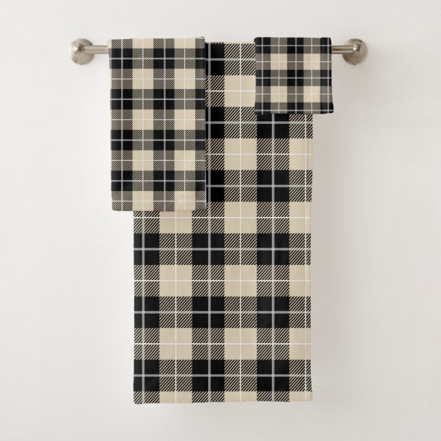 Motif chic de plaid de tartan de chameau de (En situation)