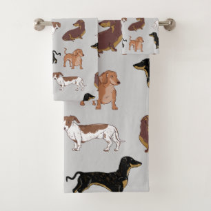 Motif chien Dachshund