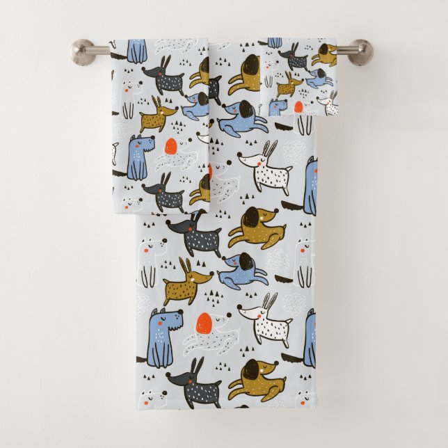 Motif chien mignon Doodle (En situation)