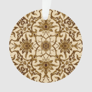 Motif chinois Art Nouveau - Brown et beige
