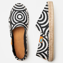 Motif circulaire noir et blanc