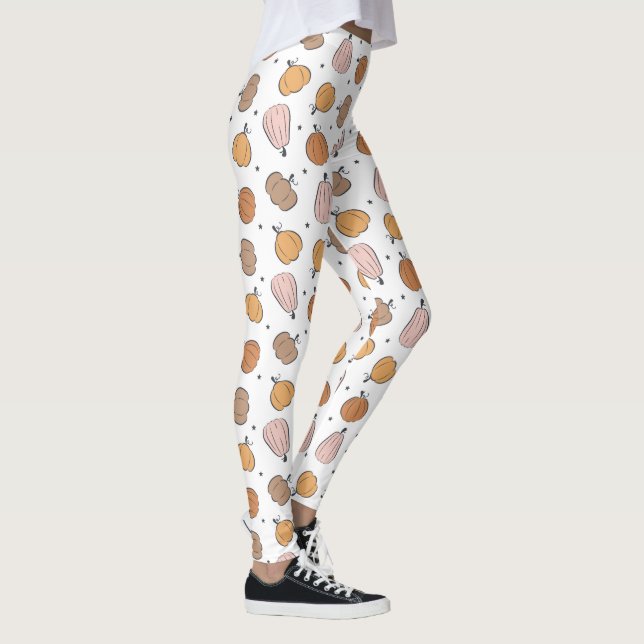 Motif Citrouille moderne - Leggings (Droite)