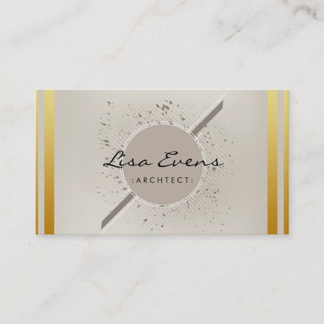 Motif classique Chevron Carte de visite subtil (Devant)