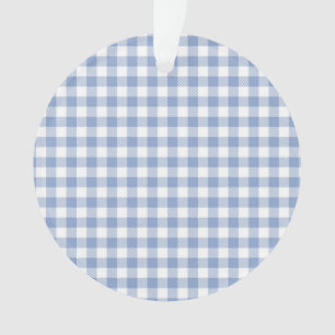 Motif classique En vichy bleu coché