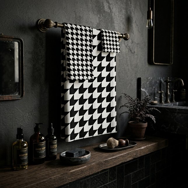 Motif classique noir en houndstooth (Créateur téléchargé)
