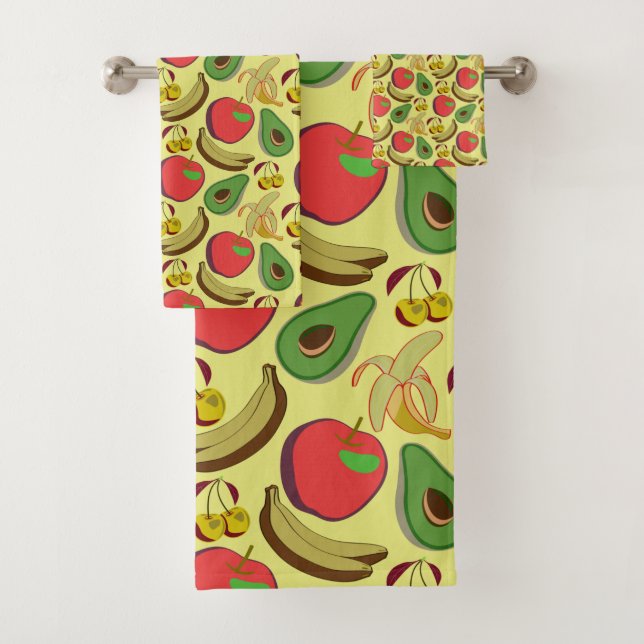 Motif coloré aux fruits tropicaux sans soudure (En situation)
