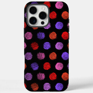 Motif Coloré Foncé Coque iPhone 16 Pro Max