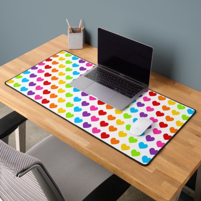 Motif coloré Rainbow Heart (Bureau 2)